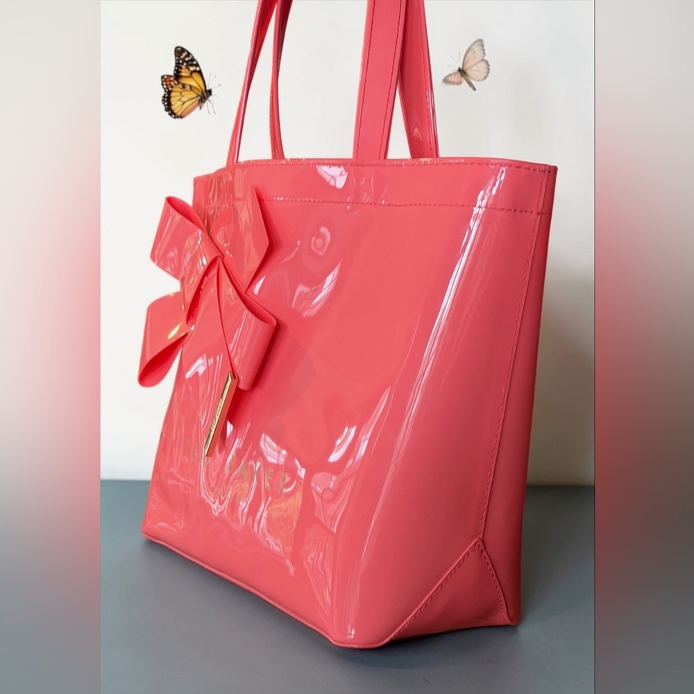 Ted Baker Coral Nikicon Icon Tote Bag with Big Bow NEW WITH TAGS! - Picture 3 of 7